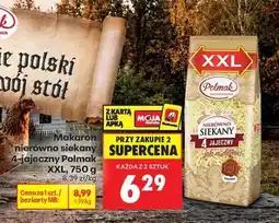 Biedronka Makaron nierówno siekany 4 - jajeczny Polmak XXL 750 g oferta