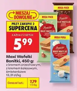 Biedronka Maxi Wafelki Bonitki, 450 g oferta