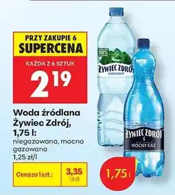 Biedronka Woda źródlana Żywiec Zdrój, 1,75 l oferta