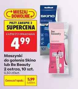 Biedronka Maszynki do golenia Skino lub Be Beauty 2 ostrza, 10 szt oferta