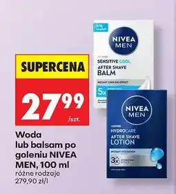 Biedronka Woda lub balsam po goleniu NIVEA MEN , 100 ml oferta