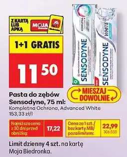 Biedronka Pasta do zębów Sensodyne, 75 ml oferta