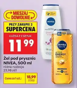 Biedronka Żel pod prysznic NIVEA 500 ml oferta