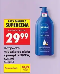 Biedronka Odżywcze mleczko do ciała z pompką NIVEA, 625 ml oferta