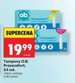 Biedronka Tampony O.B. Procomfort, 24 szt oferta