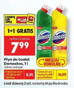 Biedronka Płyn do toalet Domestos, 1l oferta
