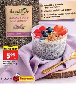 Biedronka Nasiona Chia BakaD’Or, 125 g oferta