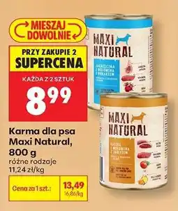 Biedronka Karma dla psa Maxi Natural, 800 g oferta