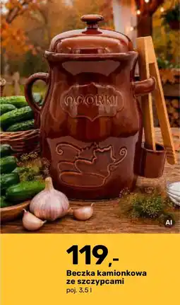 Bricomarche Beczka kamionkowa ze szczypcami oferta