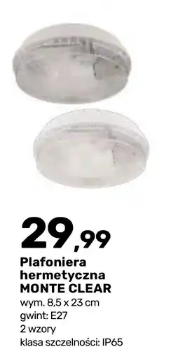 Bricomarche Plafoniera hermetyczna MONTE CLEAR oferta