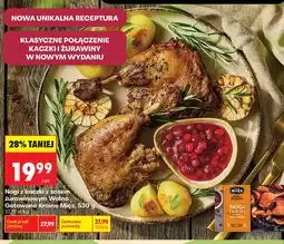 Biedronka Nogi z kaczki z sosem żurawinowym Wolno Gotowane Kraina Mięs oferta