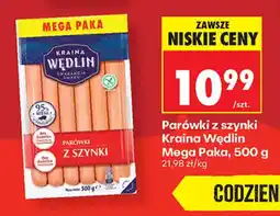 Biedronka Parówki z szynki Kraina Wędlin Mega Paka oferta