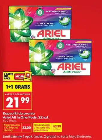 Kapsułki do prania Ariel All in One Pods