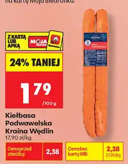 Biedronka Kiełbasa Podwawelska Kraina Wędlin oferta