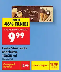 Biedronka Lody Mini rożki Marletto oferta