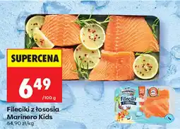 Biedronka Fileciki z łososia Marinero Kids oferta