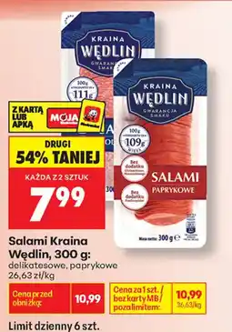 Biedronka Salami Kraina Wędlin oferta