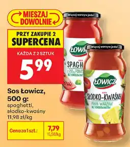 Biedronka Sos Łowicz, spaghetti, słodko-kwaśny oferta