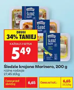 Biedronka Śledzie krojone Marinero oferta