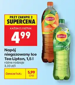 Biedronka Napój niegazowany Ice Tea Lipton oferta