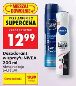Biedronka Dezodorant w spray'u NIVEA oferta