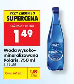 Biedronka Woda wysoko-mineralizowana Polaris oferta