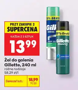 Biedronka Żel do golenia Gillette oferta