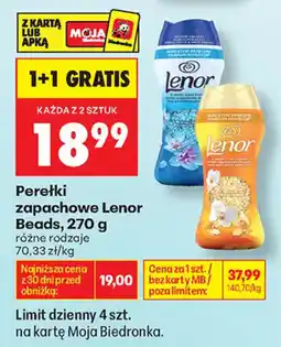 Biedronka Perełki zapachowe Lenor Beads oferta