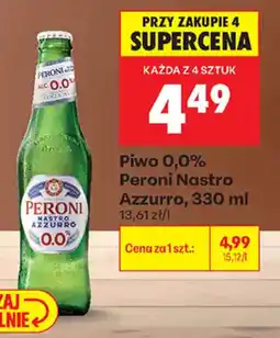 Biedronka Piwo 0,0% Peroni Nastro Azzurro oferta