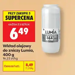 Biedronka Wkład olejowy do zniczy Lumia oferta