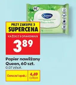 Biedronka Papier nawilżany Queen oferta