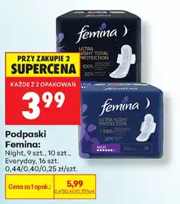 Biedronka Podpaski Femina oferta