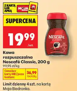 Biedronka Kawa rozpuszczalna Nescafé Classic oferta