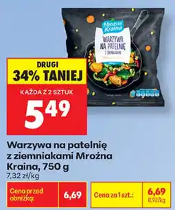 Biedronka Warzywa na patelnię z ziemniakami Mroźna Kraina oferta