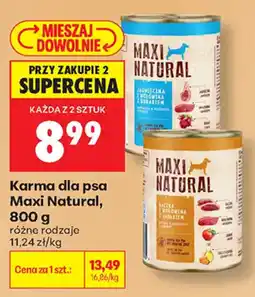 Biedronka Karma dla psa Maxi Natural oferta