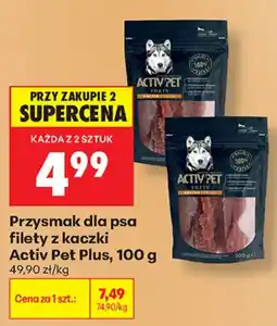 Biedronka Przysmak dla psa filety z kaczki Activ Pet Plus oferta