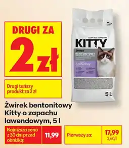 Biedronka Żwirek bentonitowy Kitty o zapachu lawendowym oferta