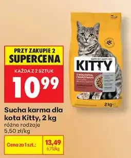 Biedronka Sucha karma dla kota Kitty oferta