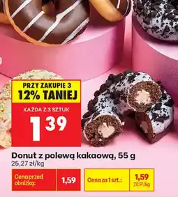 Biedronka Donut z polewą kakaową oferta