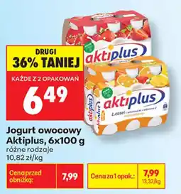 Biedronka Jogurt owocowy Aktiplus oferta