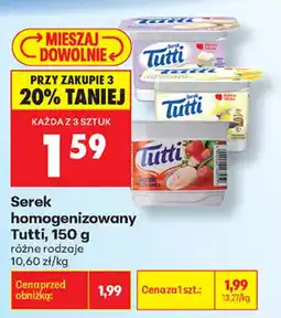 Biedronka Serek homogenizowany Tutti oferta