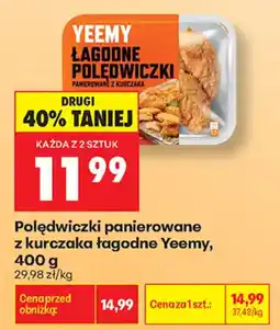 Biedronka Polędwiczki panierowane z kurczaka łagodne Yeemy oferta