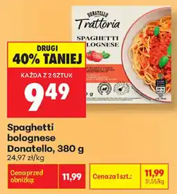 Biedronka Spaghetti bolognese Donatello oferta