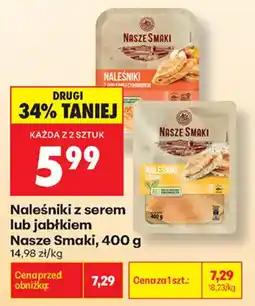 Biedronka Naleśniki z serem lub jabłkiem Nasze Smaki oferta