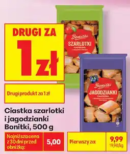 Biedronka Ciastka szarlotki i jagodzianki Bonitki oferta
