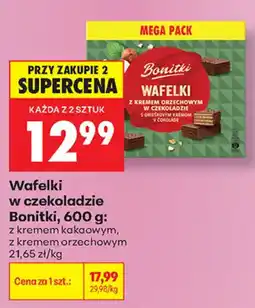 Biedronka Wafelki w czekoladzie Bonitki oferta
