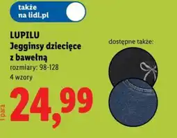 Lidl LUPILU Jegginsy dziecięce z bawełną oferta