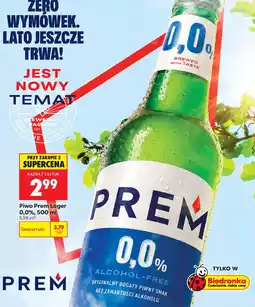 Biedronka Piwo Prem Lager oferta