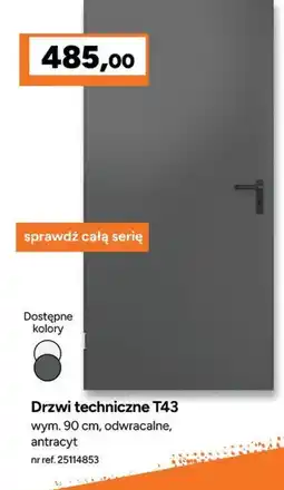 Bricoman Drzwi techniczne T43 oferta