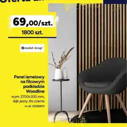 Bricoman Panel lamelowy na filcowym podkładzie Woodline oferta
